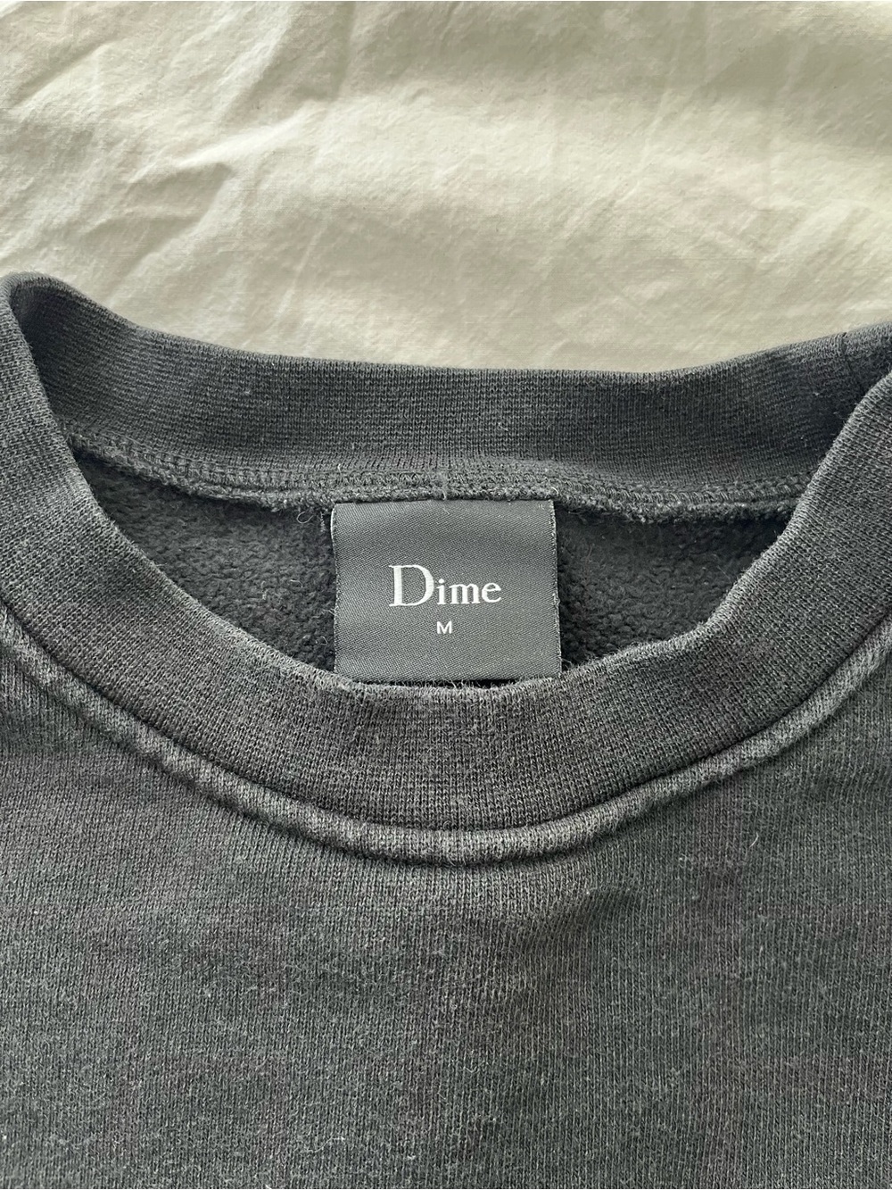 Dime Classic Small Logo Crewneck in Black - Picture 4 of 8